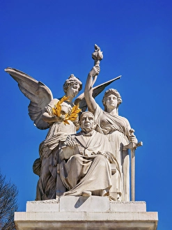 Figure Prints: Monument to Benito Juarez, detailed view, Alameda Central, Mexico City, Mexico
