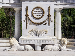 Figure Prints: Monument to Benito Juarez, detailed view, Alameda Central, Mexico City, Mexico