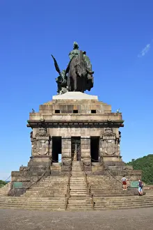 Equestrian Statue Prints: Monument for the Foundation of the German Empire with Equestrian Statue of Wilhelm