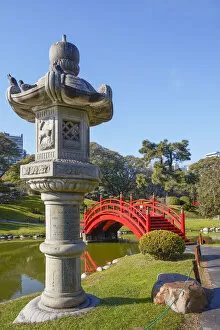 Style Collection: A monument inside the Buenos Aires Japanese Garden, Palermo district, Argentina