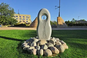 Forks Prints: Monument for missing and murdered women at The Forks, Winnipeg, Manitoba, Canada