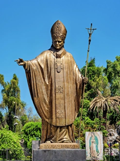 Figure Prints: Monument of Pope John Paul II, Villa de Guadalupe, Mexico City, Mexico