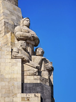 Republic Square Prints: Monument to the Revolution, detailed view, Plaza de la Republica, Mexico City, Mexico