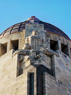 Republic Square Prints: Monument to the Revolution, detailed view, Plaza de la Republica, Mexico City, Mexico