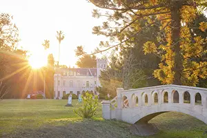 Buenos Aires Prints: The monumental garden of La Candelaria Estancia & Polo Club at sunset