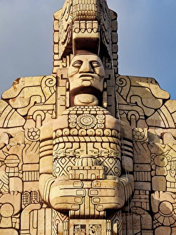 Yucatec Prints: Monumento a La Patria, monument to the homeland