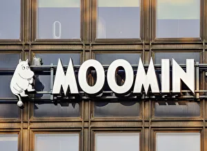 Uusimaa County Prints: Moomin Shop, detailed view, Helsinki, Uusimaa County, Finland