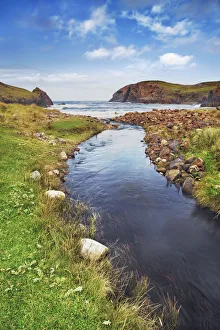 Lewis Prints: Moor brook at Dail Beag - United Kingdom, Scotland, Outer Hebrides, Lewis