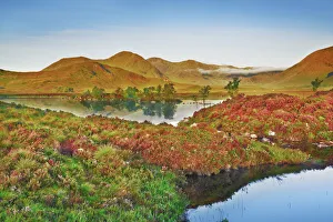 Northwest Highlands Prints: Moor lake in Rannoch Moor - United Kingdom, Scotland, Argyll and Bute