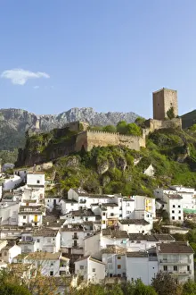 The White Villages Prints: The Moorish Yedra Castle overlooking the picturesque village of Cazorla, Cazorla