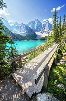 Emerald Prints: Moraine Lake during summer in Banff National Park