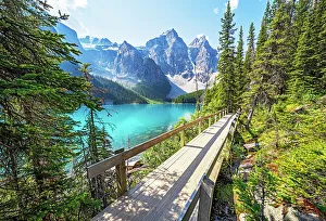 Emerald Prints: Moraine Lake during summer in Banff National Park