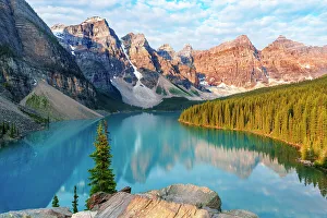 Emerald Prints: Moraine Lake during summer in Banff National Park, Alberta, Canada