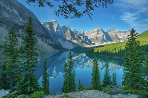 Rocky Mountains Prints: Moraine Lake and the Valley of the Ten Peaks, Banff National Park, Alberta, Canada