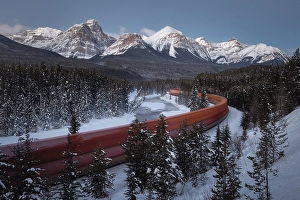 Alberta Prints: Morants Curve, Banff National Park, Alberta, Canada