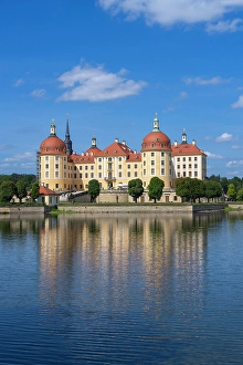 Saxony Prints: Moritzburg Castle, Moritzburg, Meissen, Saxony, Germany