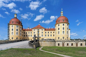 Sakska Prints: Moritzburg Castle, Moritzburg, Meissen, Saxony, Germany