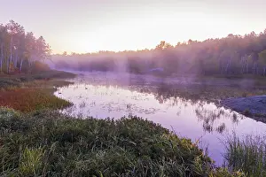 Sudbury Prints: Morning fog on Lake Laurentian