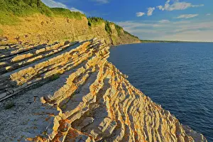 Morning Light Prints: Morning light on ciffs along the Atlantic coastline
Forillon National Park
Quebec
Canada