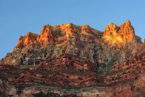 Strata Prints: Morning light on Grand Canyon tower near the Little Colorado River