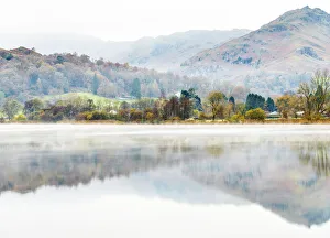 Morning mist on Grasmere, Cumbria, England