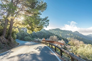 Impressive Prints: Morning mood on the MA-10 near Coll de Sa Gramola, Mallorca, Balearic Islands, Spain