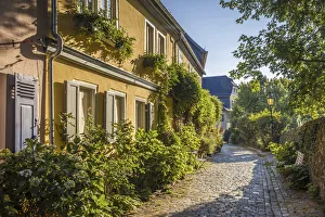 Frankfurt Prints: Morning mood in the old town of Hochst, Frankfurt, Hesse, Germany