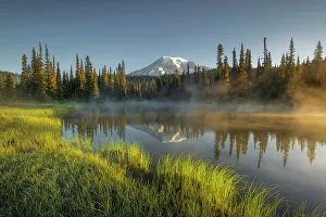 Rainier Prints: Morning at Reflection Lakes with Mt
