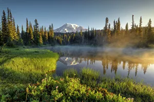 Rainier Prints: Morning at Reflection Lakes with Mt