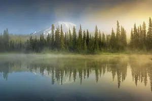 Rainier Prints: Morning at Reflection Lakes with Mt