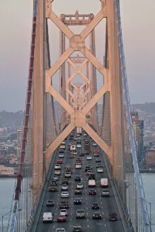 Images Dated 15th July 2013: Morning traffic on Bay Bridge, San Francisco, USA