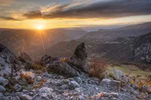 Parc National Prints: Morning view at Cipieres, Alpes-Maritimes, Provence-Alpes-Cote d Azur, France