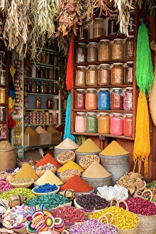Marocco Prints: Moroccan spices, Marrakech, Morocco, Africa