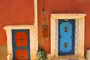 Atlas Mountains Gallery: Morocco, Anti Atlas, near Tafraoute, Slopes of Jaebel Lekst, Tagoudiche Berber Village