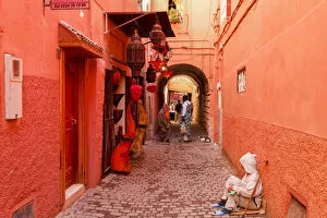 Images Dated 23rd June 2020: Morocco, High Atlas, Marrakech, Imperial city, medina listed as World Heritage by UNESCO