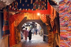 Bright Gallery: Morocco Marrakesh medina market at Place