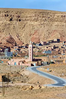 Images Dated 30th October 2017: Morocco, Souss-Massa (Sous-Massa-Draa), Ouarzazate Province. Village of Tamedakhte
