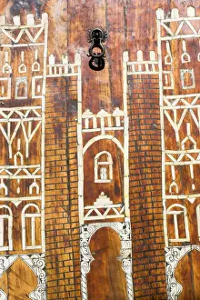 Morocco Zagora, Amazrou, Old Jewish kasbah La Kasbah des Juifs Door