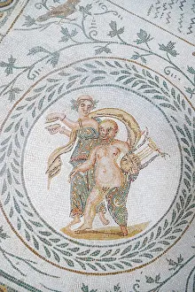 El Djem Prints: Mosaic at the Archaeological Museum, El Jem, Tunisia