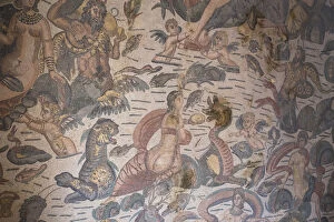 Agrigento Gallery: Mosaic in Roman Villa of the Casale, Italy, Sicily, Enna district, Piazza Armerina
