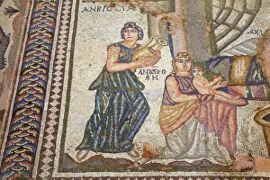 Mosaics at House of Theseus, Kato Pathos Archaeological Park, Pathos, Cyprus, Eastern