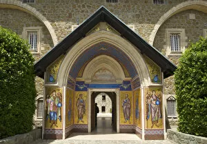 Images Dated 29th June 2011: Mosaics in Kyyko Monastery, Troodos Mountains, Cyprus