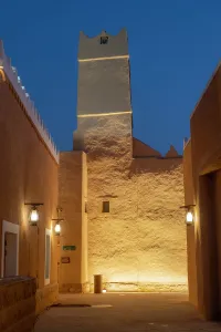Diriyah Prints: Mosque at Bujairi Terrace, Diriyah, Riyadh, Saudi Arabia