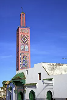 Moors Collection: Mosque of Sidi Bou Abib, Grand Socco, Tangier, Morocco, North Africa