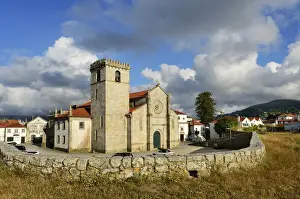 Manueline Prints: The Mother Church of Caminha (Nossa Senhora da Assuncao church) in manueline style