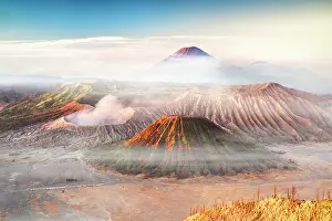 Cloud Prints: Mount Bromo and Tengger Caldera at dawn, East Java, Indonesia