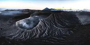Black Prints: Mount Bromo volcano, Bromo Tengger Semeru National Park, East Java, Indonesia