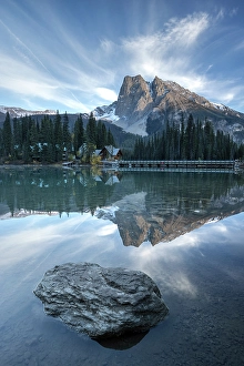 October Prints: Mount Burgess reflected in Emerald Lake