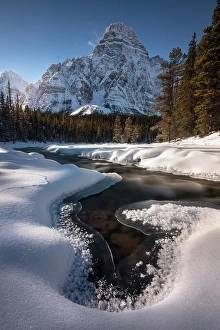 Alberta Prints: Mount Chephren, Banff National Park, Alberta, Canada