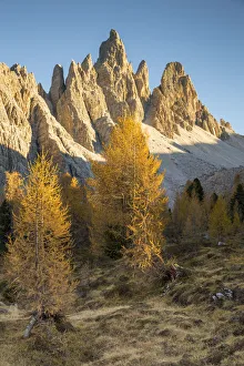 Croda Da Lago Prints: Mount Croda da Lago at sunset, Giau Pass, Belluno district, Veneto, Italy